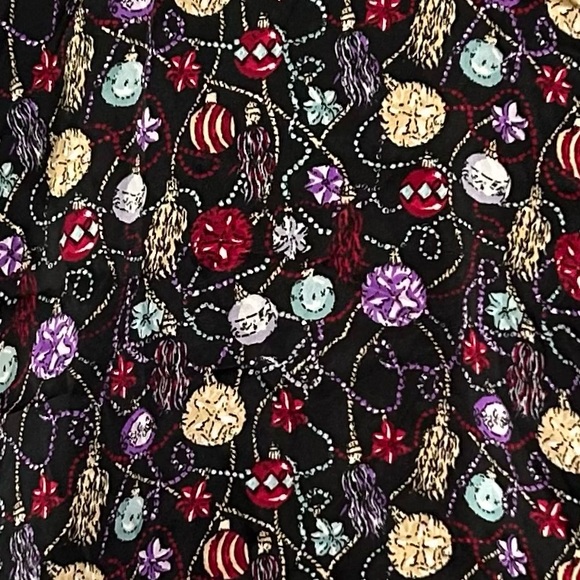 Kathy Lee Women's Long Sleeve Elastic Hem Ugly Christmas Ornament Shacket - L - Picture 2 of 10